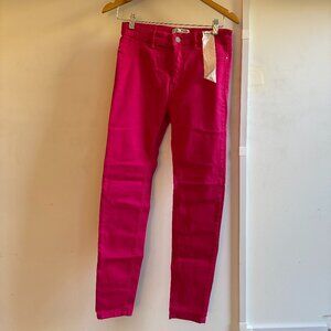 Stradivarius High-Waisted Pink Jeggings - Size 8
